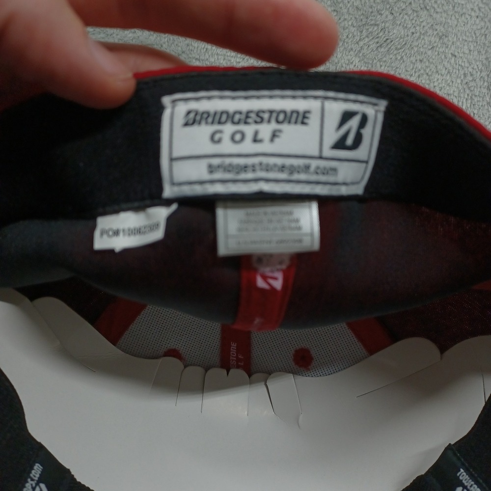 Arkansas Razorbacks Hat Mens Red Golf Bridgestone NWT - Picture 5 of 7